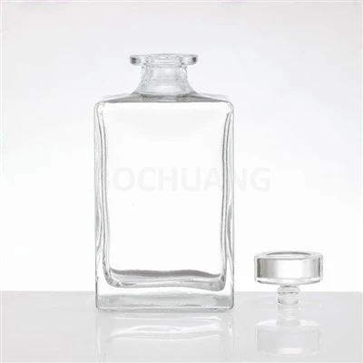 500ml ସଫା ଗ୍ଲାସ୍ ୱିସ୍କି ବୋତଲ |